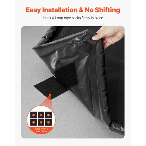 Containment Mat, 8 ft 6 in x 20 ft, Non-Slip PVC Garage Floor Mat with a Cleanin