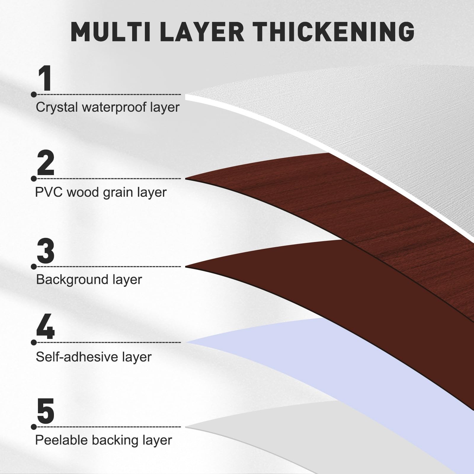 Wood Grain Peel and Stick Floor Tiles 11.8″ x 118″ Roll, Self Adhesive Vinyl …