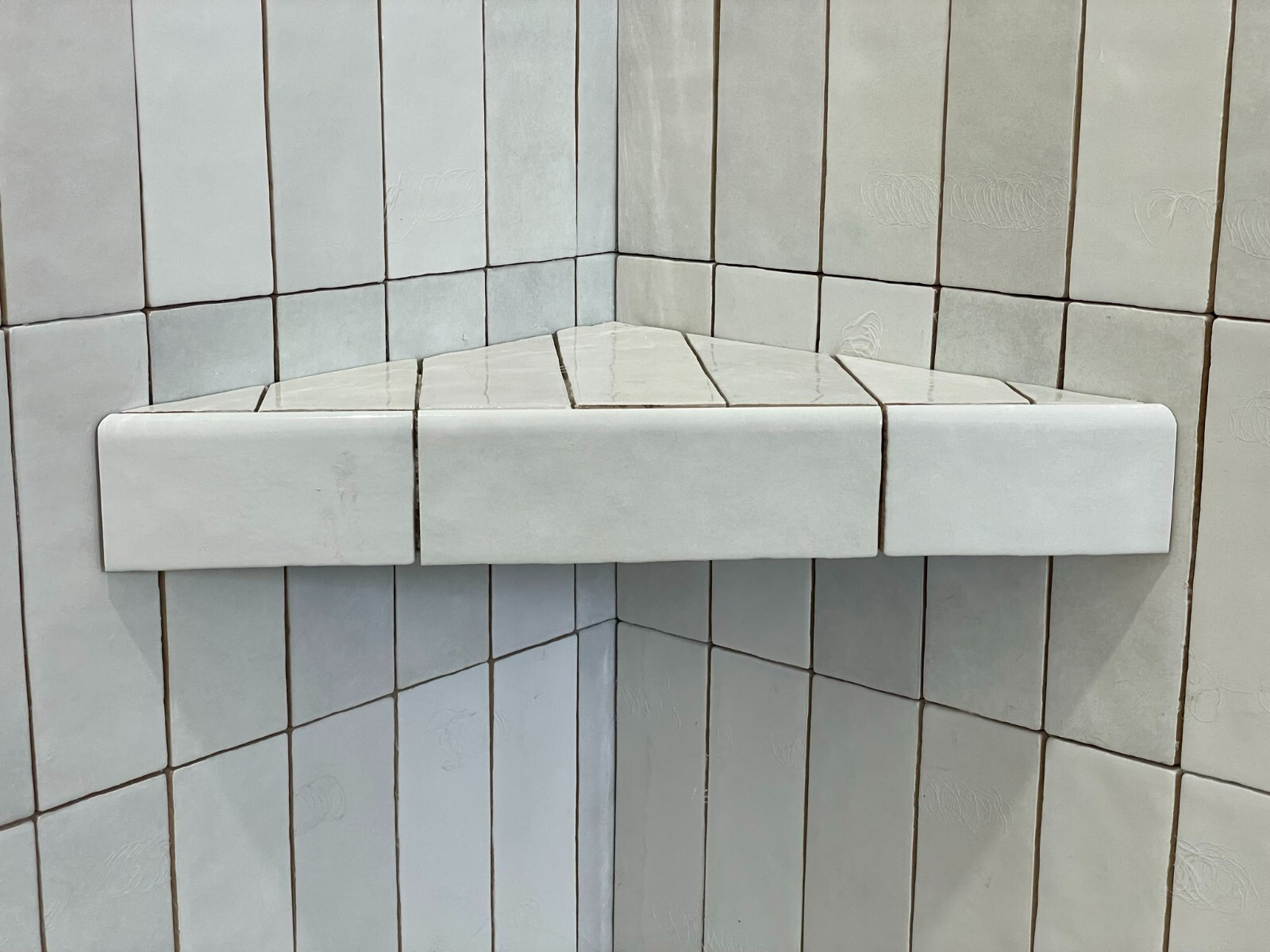 Shower Floating Bench – Schluter Kerdi-Board 2″ with Stainless Steel – Face 26in