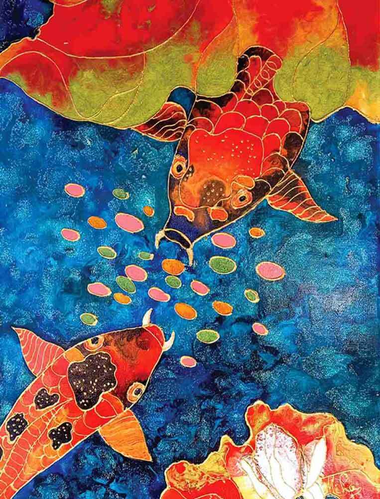 Fish Accent & Decor Tile Micheline Hadjis Sea Life Art MHA062AT