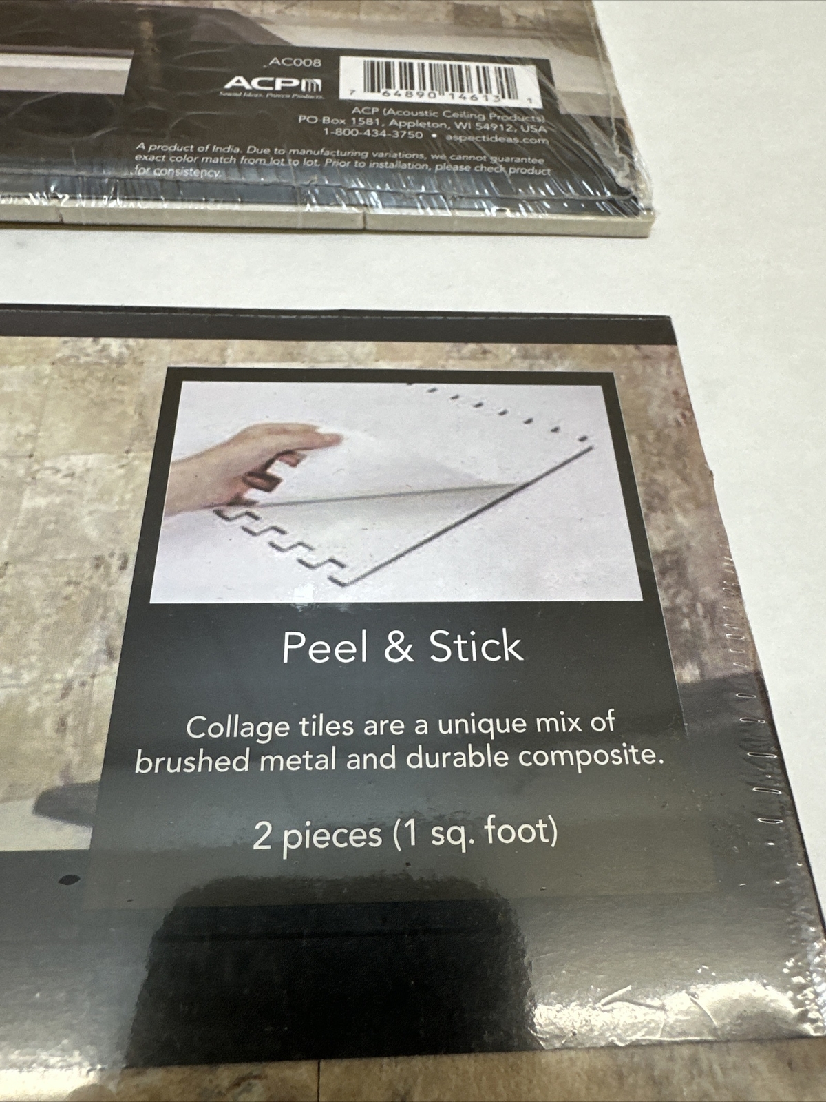 Aspect Peel & Stick Collage Composite Tile 5 Pcs