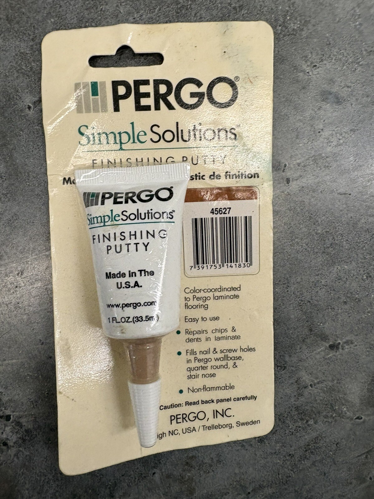 Pergo Simple Solutions Finishing Putty Laminate Repair Color #45627 Made In USA