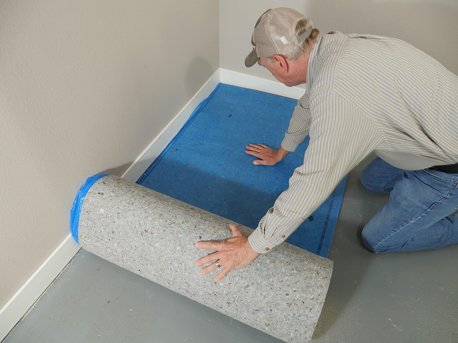 Recycled Fiber Underlayment for Floating Hardwood and Laminate Floors 200 sq ft
