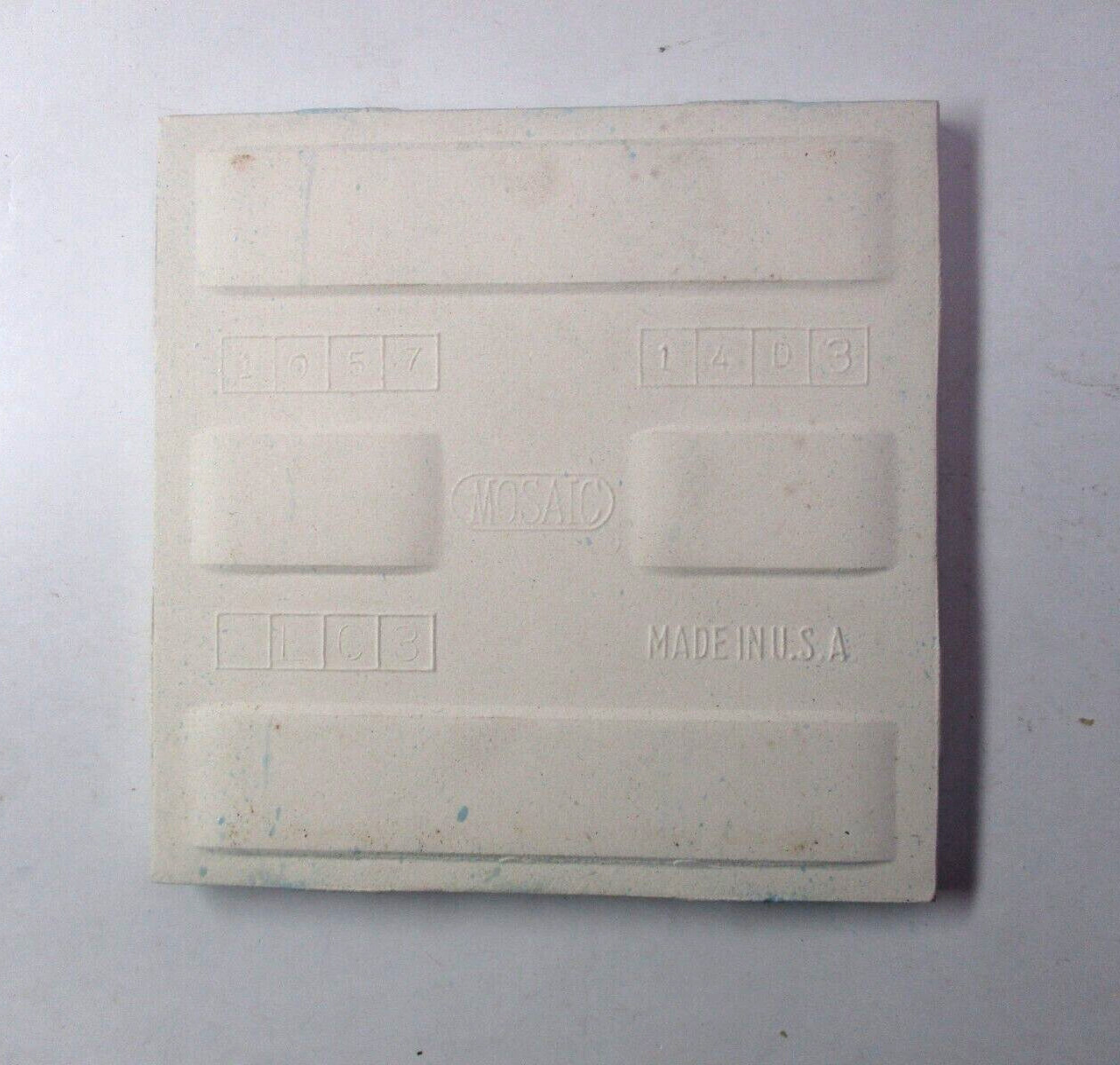 1 Wall Tile Mosaic USA 4-3/8″ Sq. Gloss Baby Blue Ceramic 1950 MCM Retro Vintage