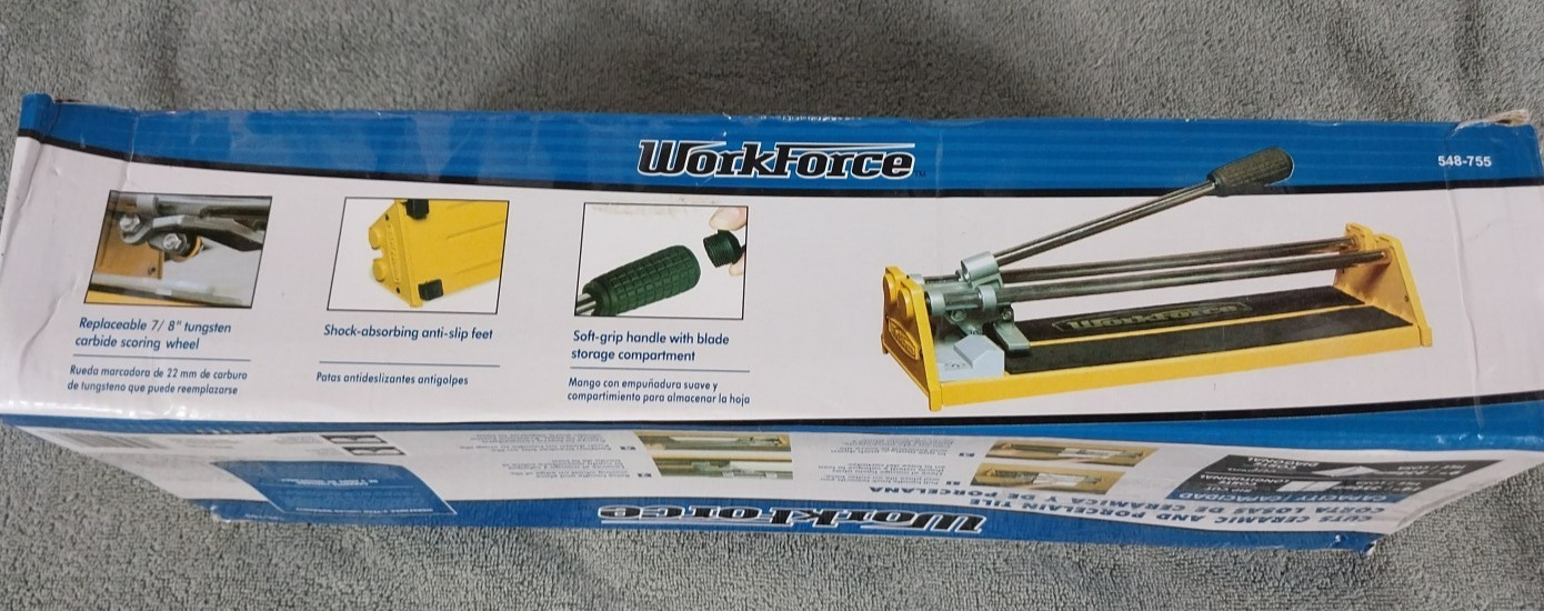 Workforce 14″ Tile Cutter THD14 Ceramic Porcelain Tile Tool Lightly Used