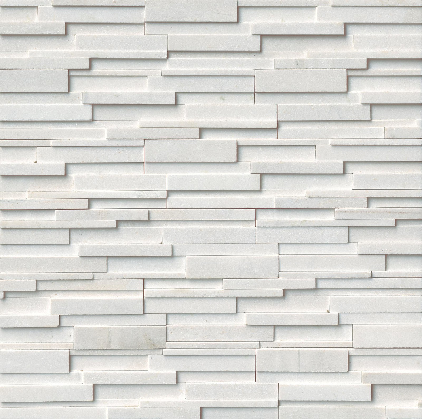 Ackland AKPLPM6X18HCR-3D-CA 6 in. x 18 in. Honed Marble Stacked – Glacier Gris