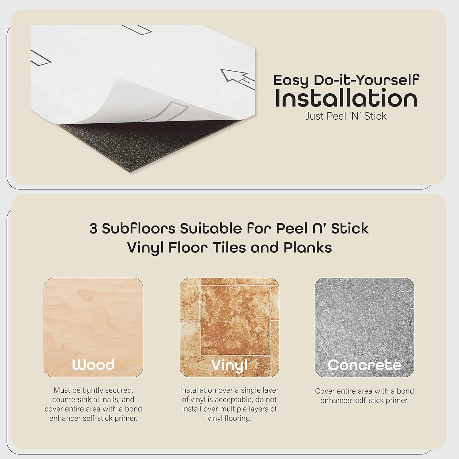 Self-Adhesive Vinyl Floor Tiles – 60-Pack White Oak Planks for Easy DIY