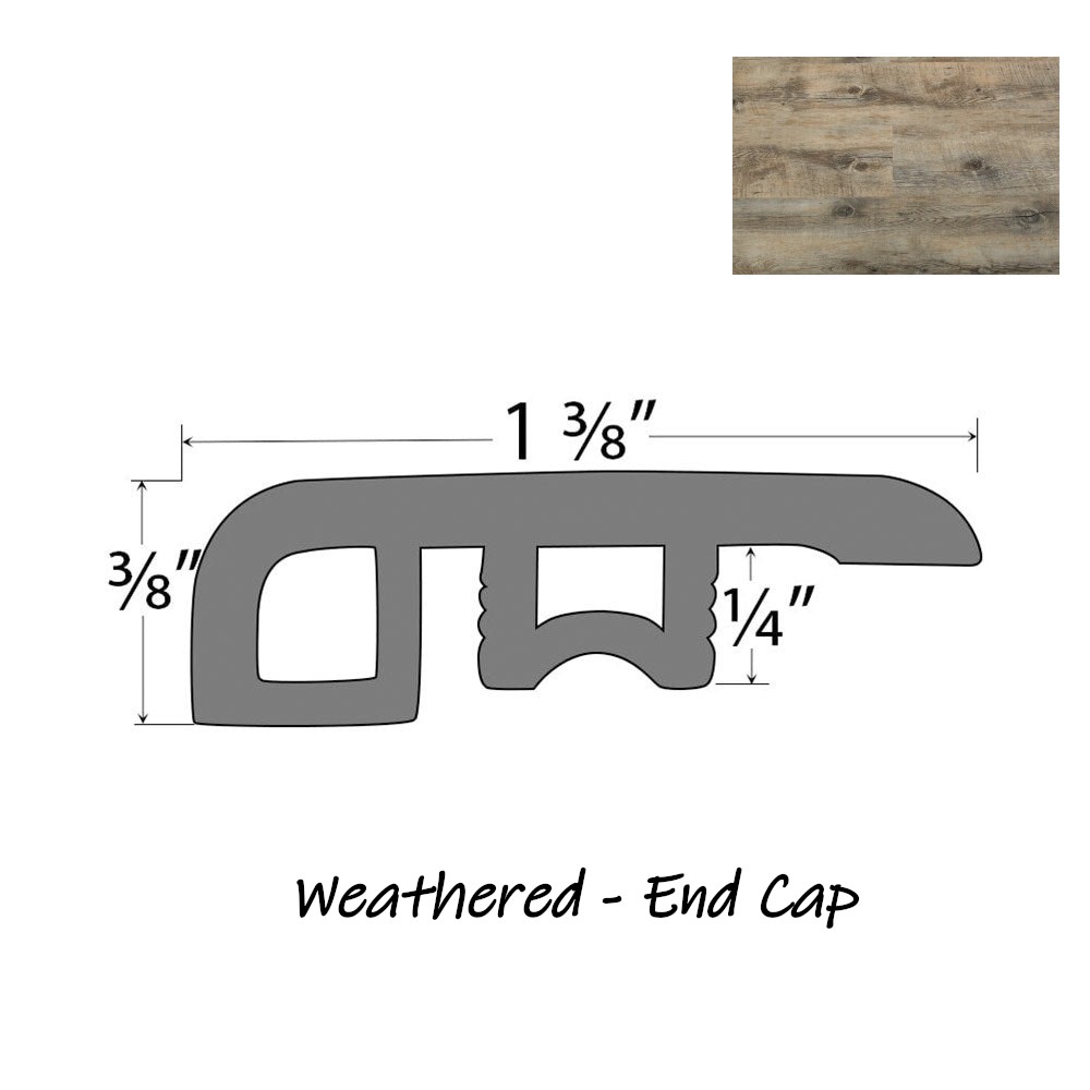 PRODURA Weathered Waterproof 22mil Click Luxury Vinyl Plank 48″x7-3/8″x6mm