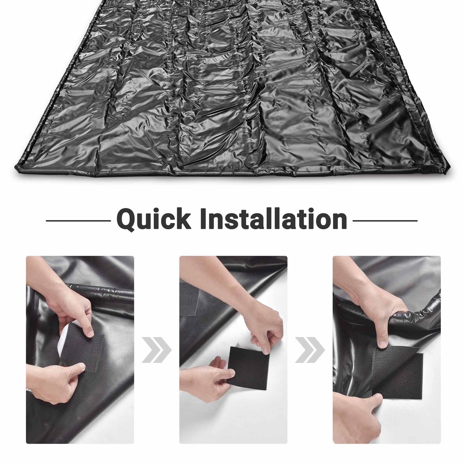 Yescom Containment Mat Garage Floor Mat for SUV Snow Mud Compact Size 7’9″x16′