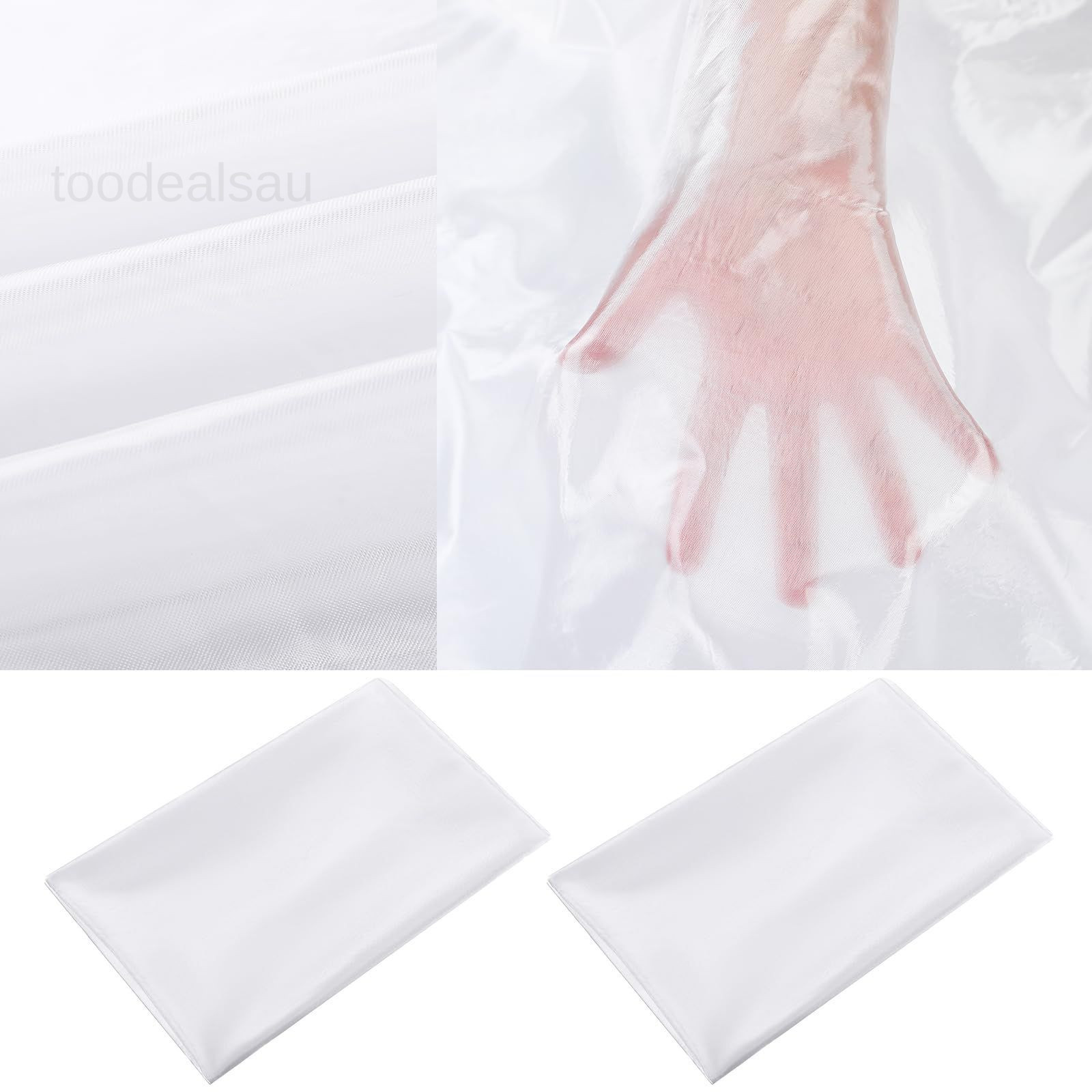 2 Pcs Lightweight Fiberglass Cloth 0.75 oz x 47″ W x 80″ plain weave
