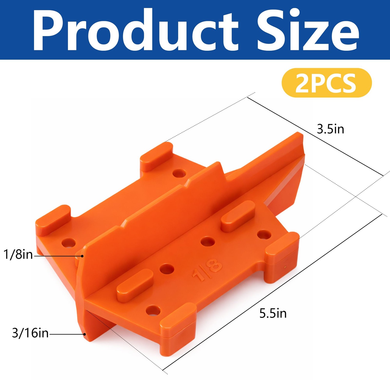 Nkiy Quen 2 Pcs ABS Deck Board Spacer, 1/8 and 3/16 Inch 2