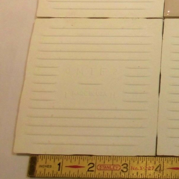 1 pc. Glossy Ceramic Tile *Fawn Beige* 4-1/4″ by Monarch Tile Co. U.S.A. NEW