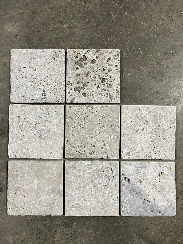 Noce Natural Stone 6×6 Travertine Remodel Bathroom Wall Kitchen (5 Tiles) T-118