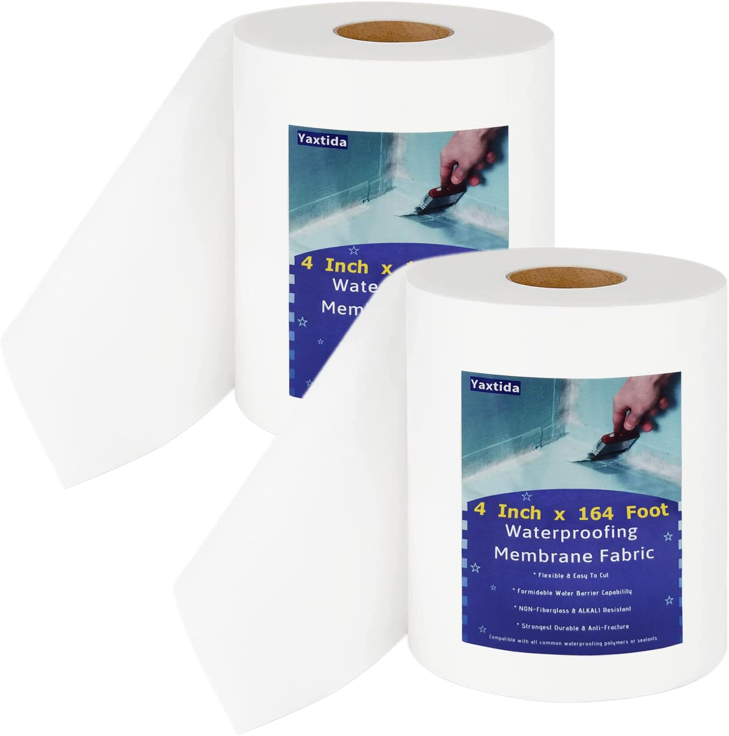 6 Inches X 328 Feet Waterproofing Membrane anti Fracture Fabric, Reinforcing Wat