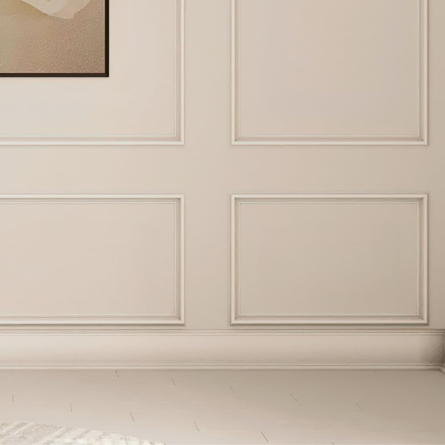 Peel and Stick Wall Molding Package Ready to Assemble, Pre-Cut Factory Primed…