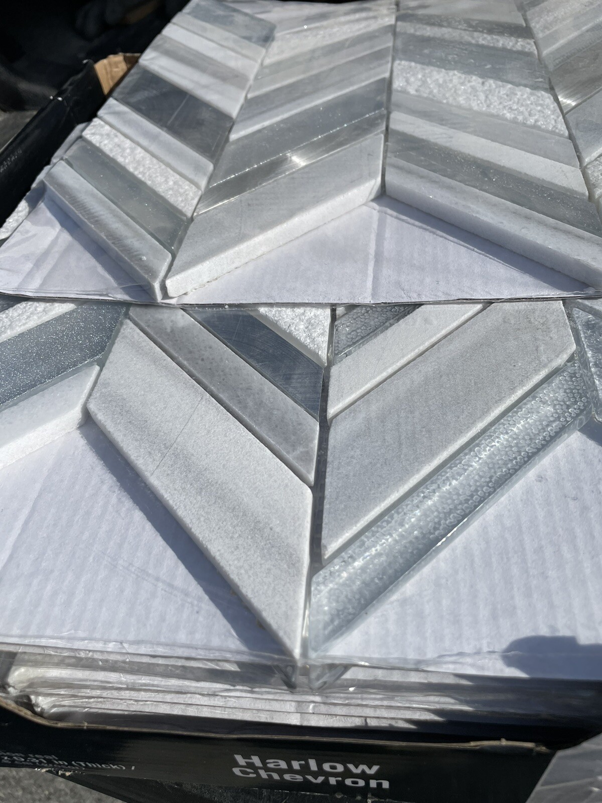 New 1 Box (10 Pcs) MSI Harlow Chevron , 8 Mm Thick 12”X11”