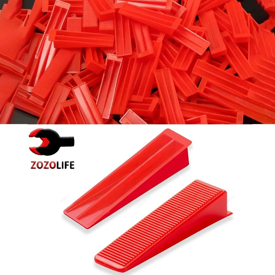 50pcs Reusable Tile Leveling Wedges Clips for Ceramic Wall & Floor Tiling – NEW
