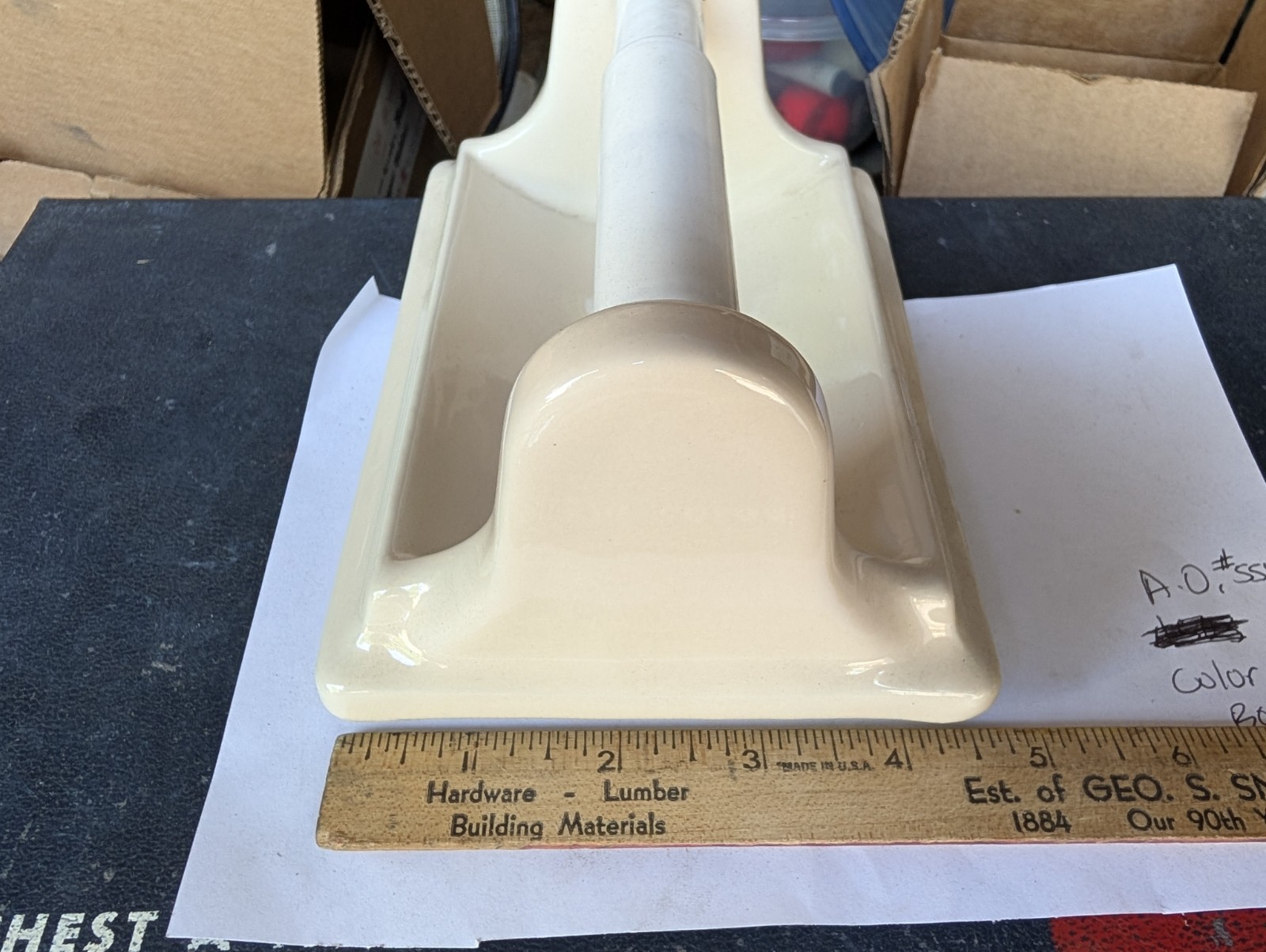 American Olean Porcelain Toilet Paper Holder #554 “Bone” #06 Tile USA NEW
