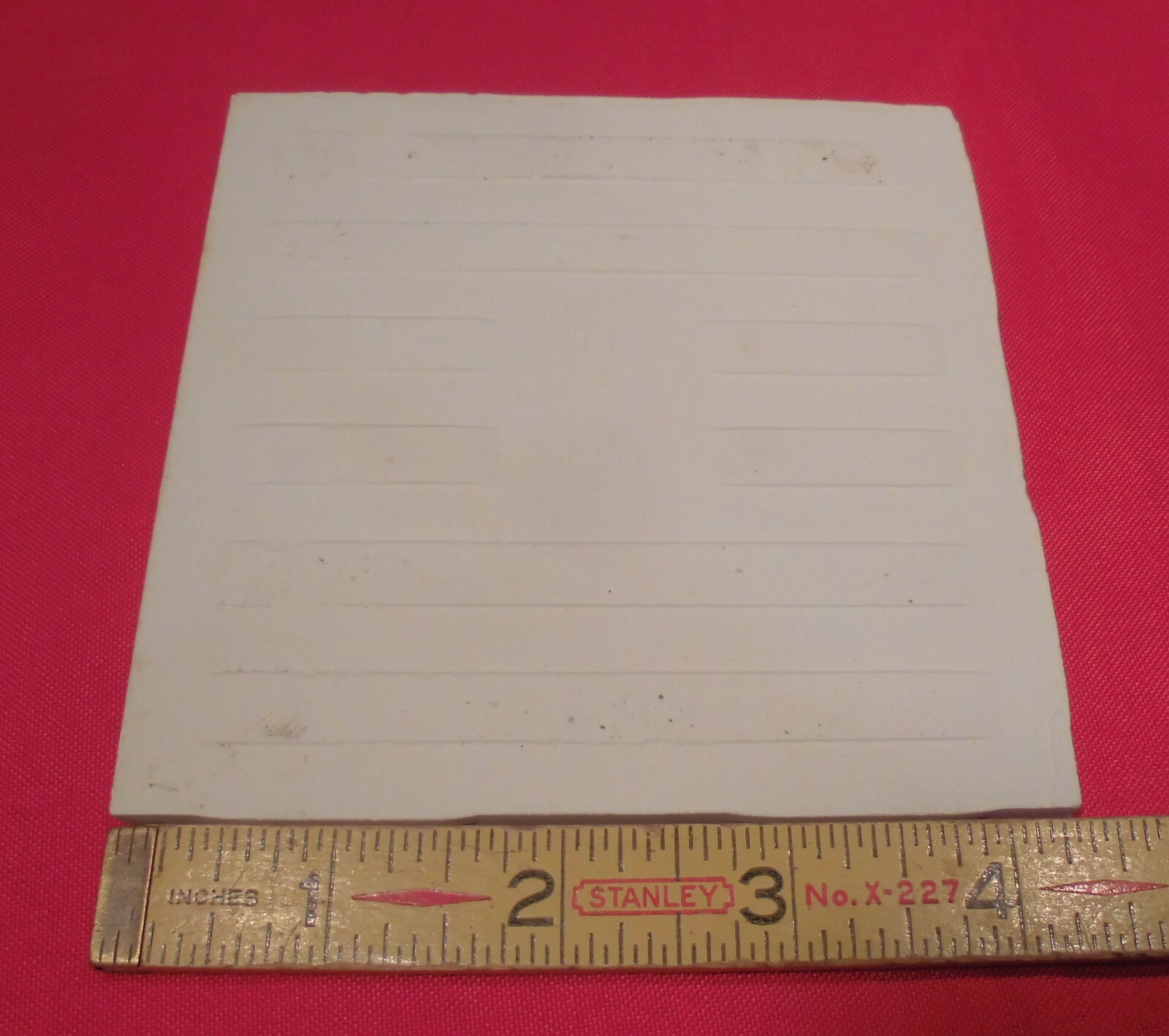 1 pc. Vintage 4-3/8″ *Salt & Pepper* Glossy Ceramic Bullnose Tile by ATCO NOS