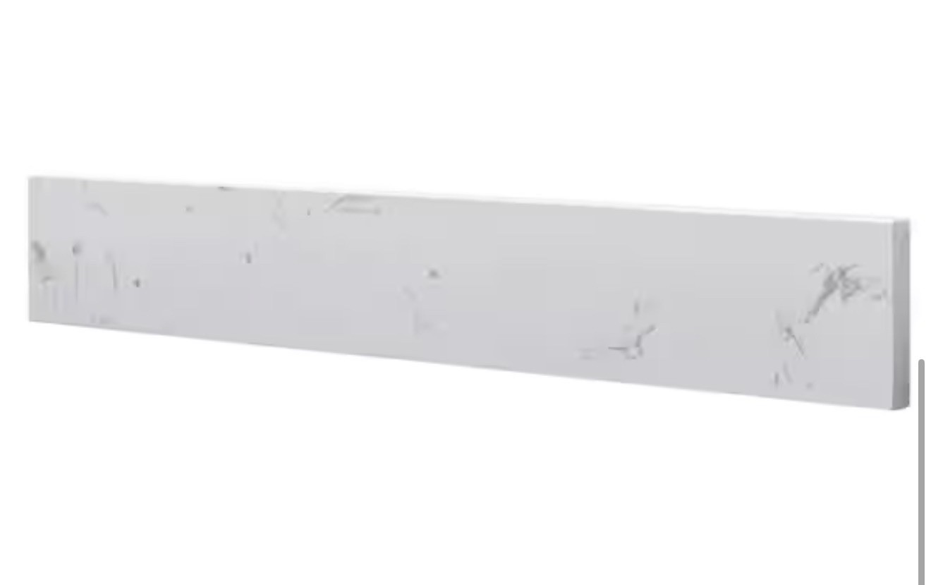 HDC Engineered Stone Sidesplash 21.25” White ET22CW-SS