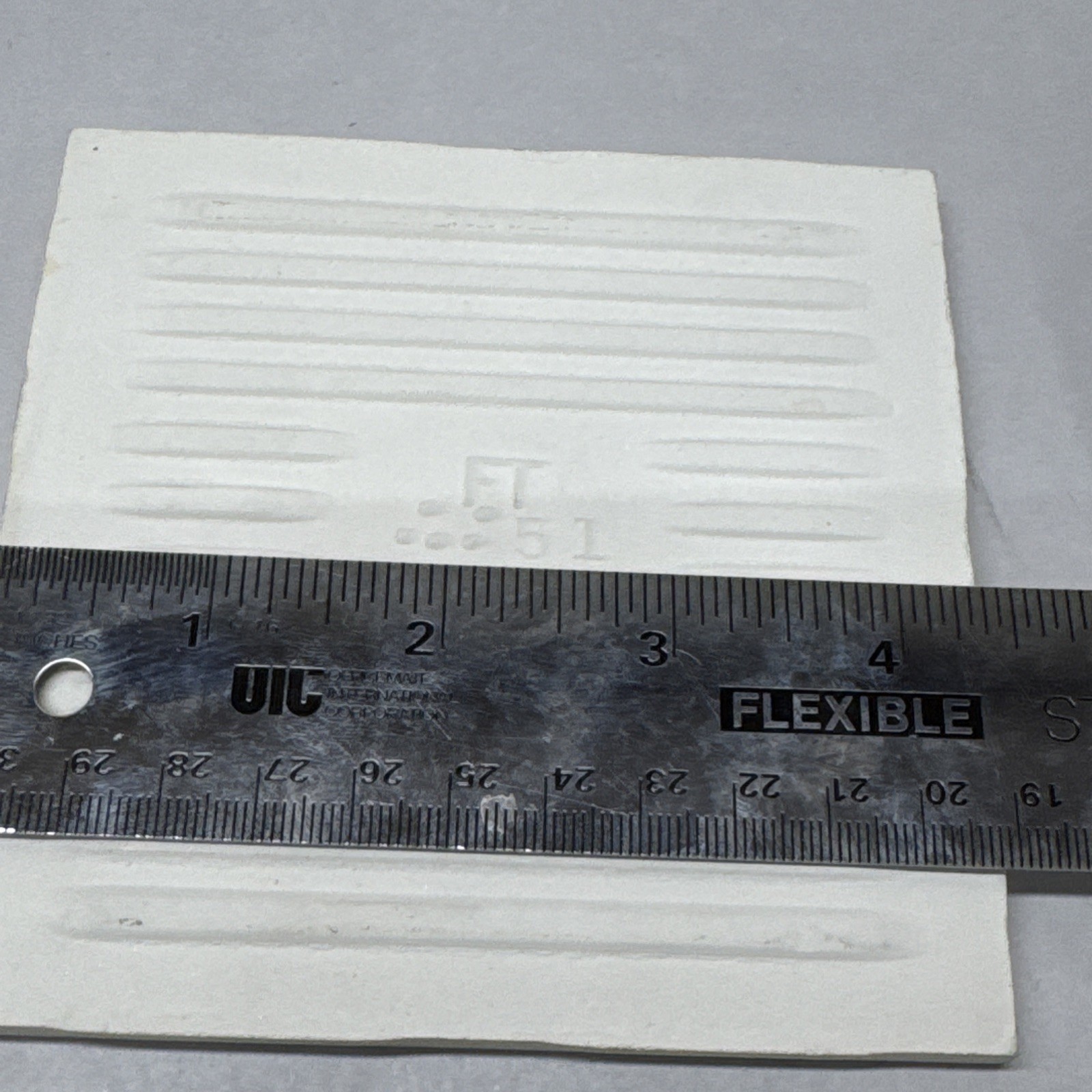 Ft Florida Tile USA 4-3/8″ Vintage Almond Tile NOS 4×4 Subway Tile #35 Off White