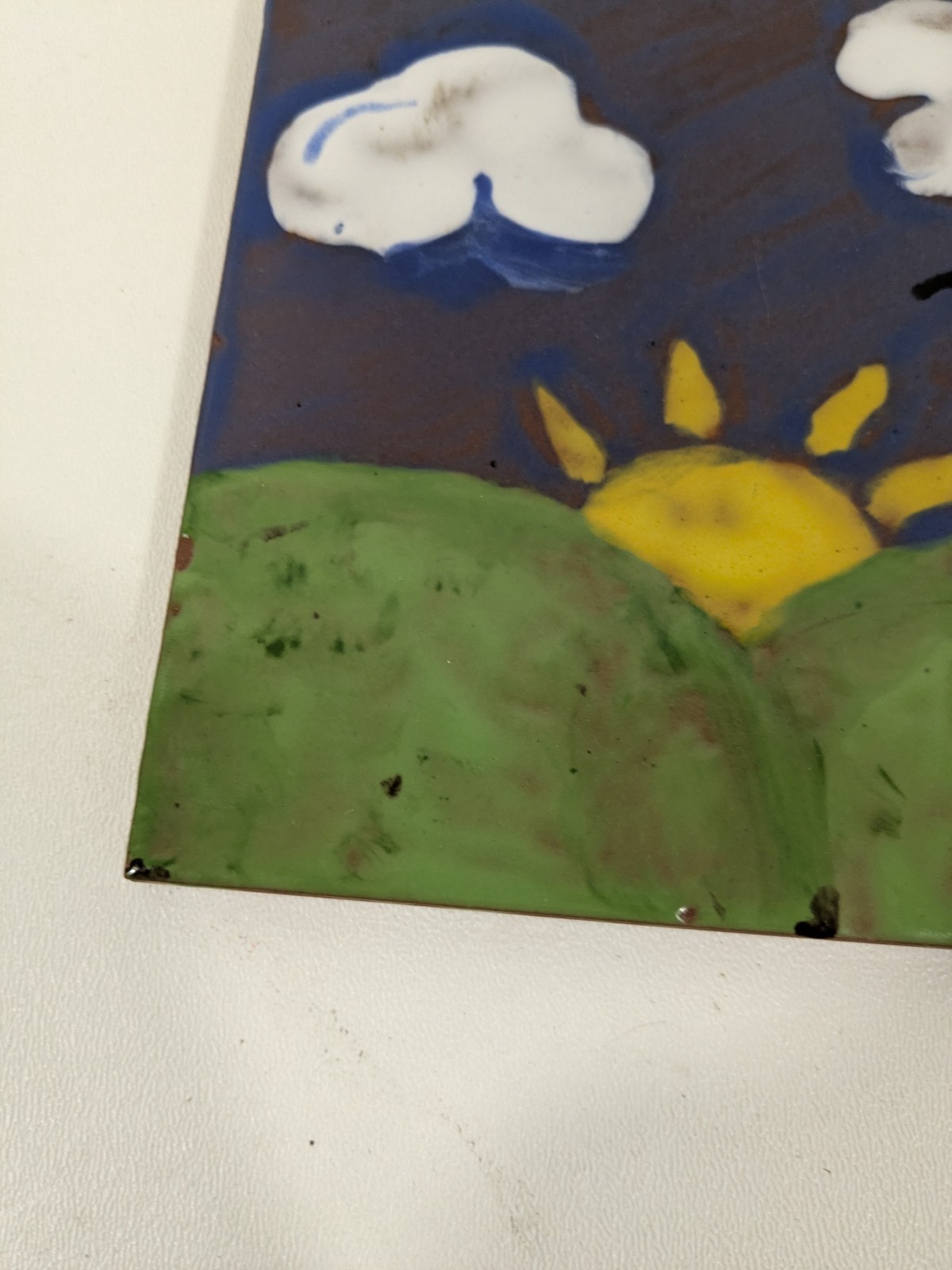 Ceramic Art Tile 6″x6″ Cute Colorful Sunrise Sunset Sunshine Landscape Kitchen