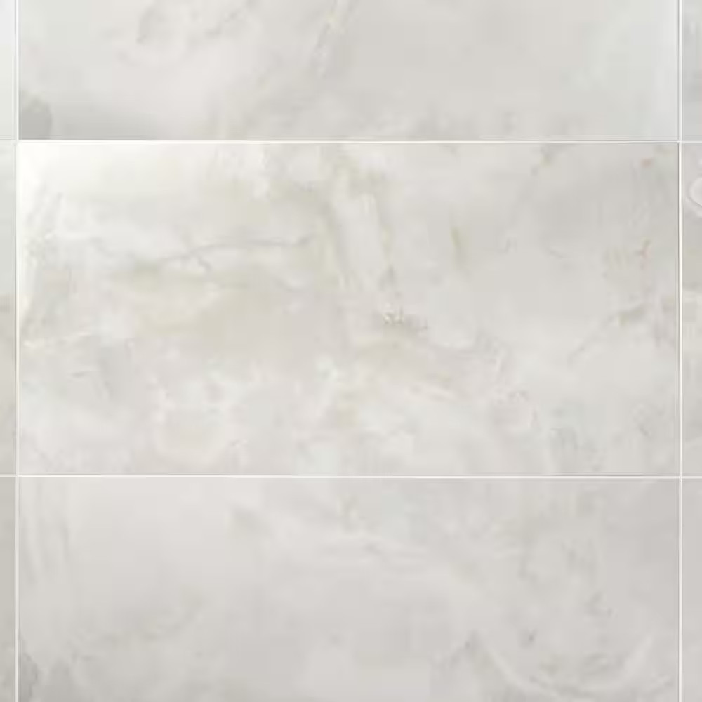 Jume Onyx White 24 In. X 48 In. Polished Porcelain Floor and Wall Tile (15.49 Sq