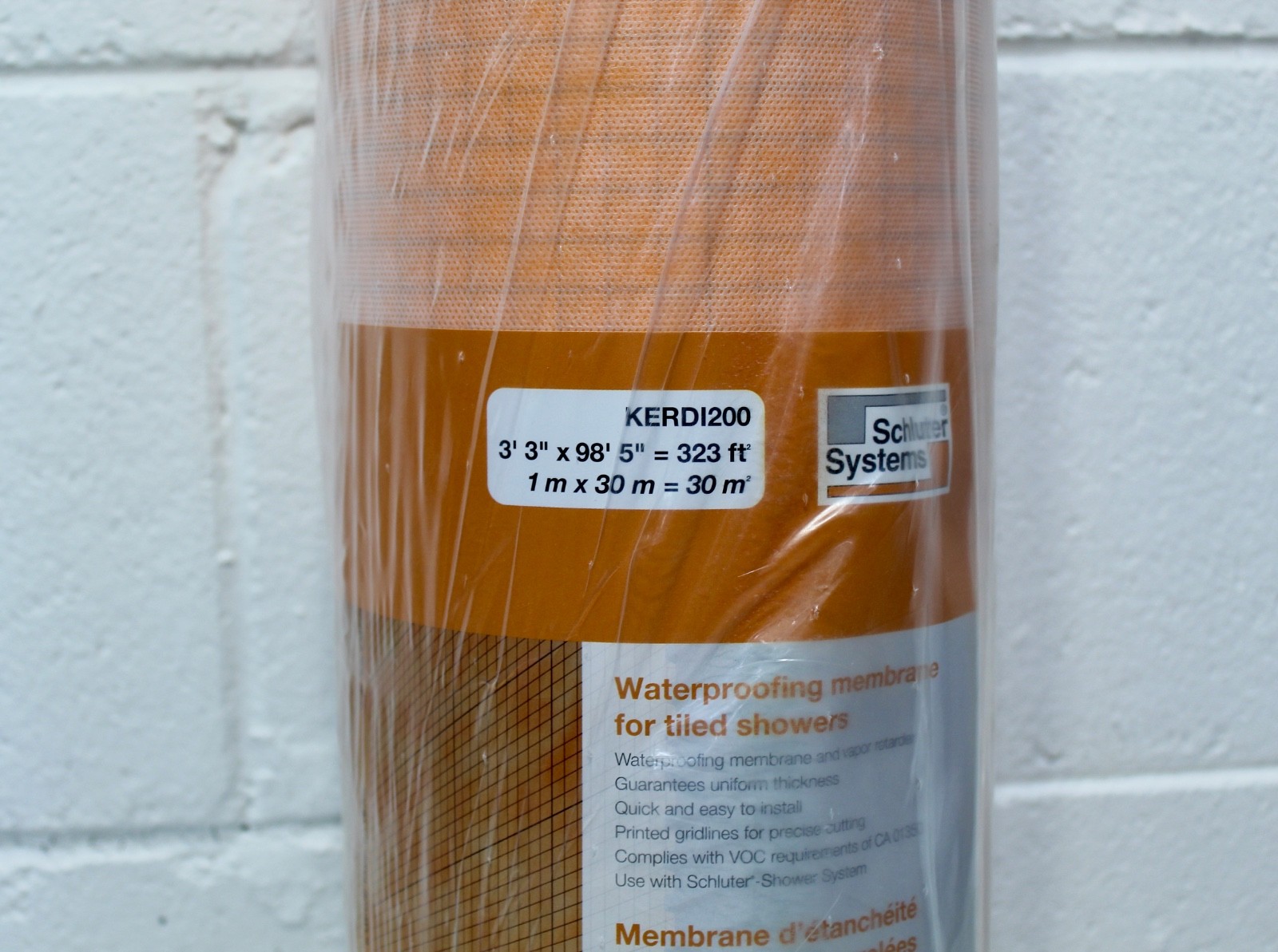 Schlüter Kerdi 200 Waterproofing Membrane KERDI200 323 sq. ft., 3’3″x98’5″