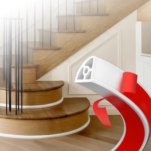 Flexible Quarter Round Molding (13 Ft / 156 Inch) – Waterproof Self 157in white