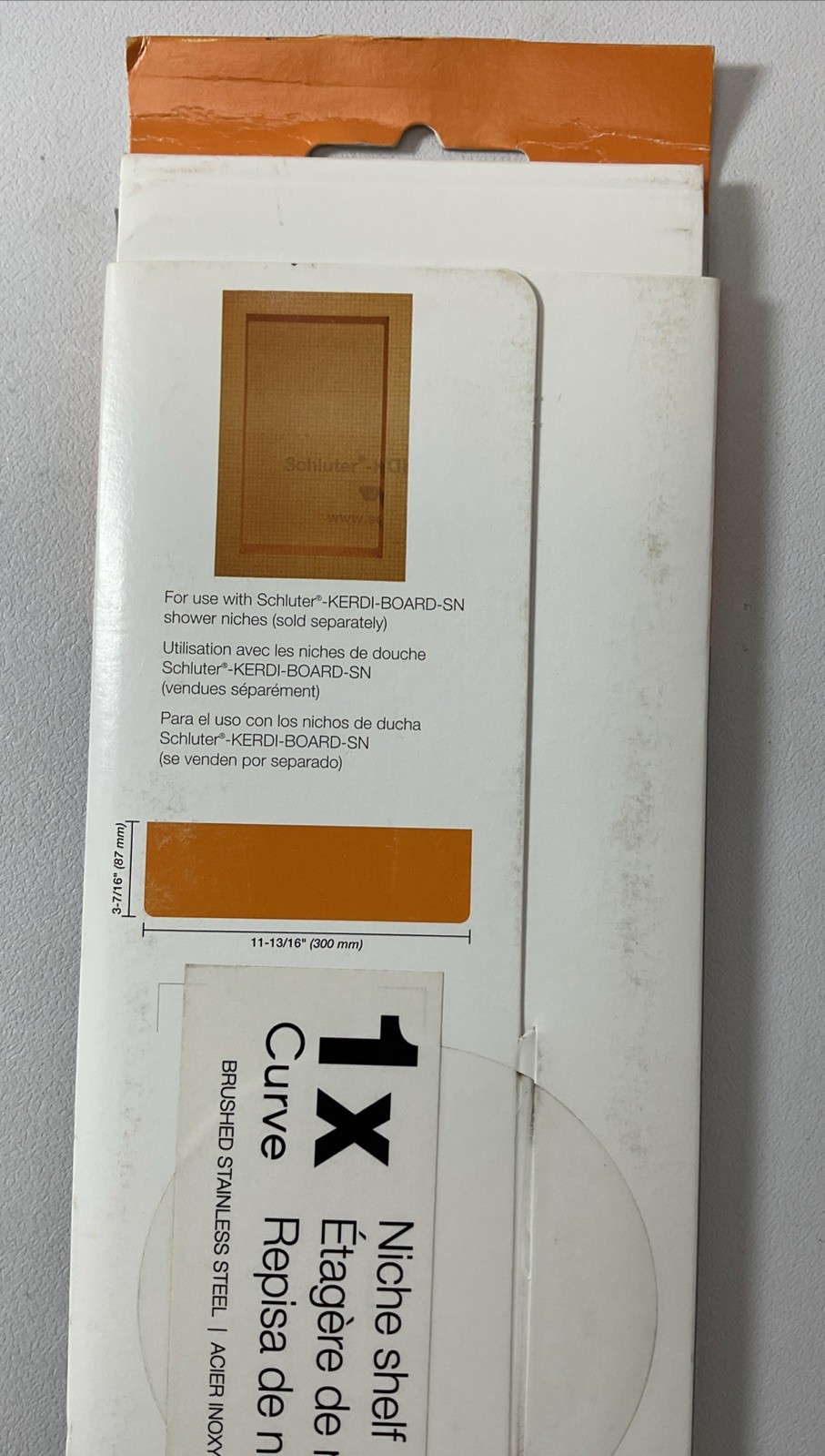 Schluter Niche Shelf For Prefabricated Kerdi Board-SN Shower Niches – Curve-New