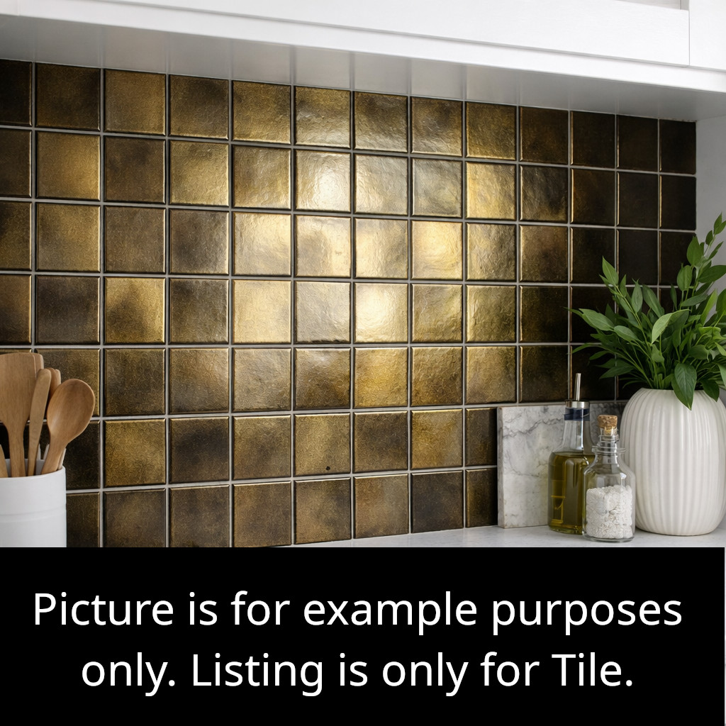 Yellow Iridescent Wall Tile 4×4 Kitchen Splash Remodel Ceramic C# IR52 10 SQ FT