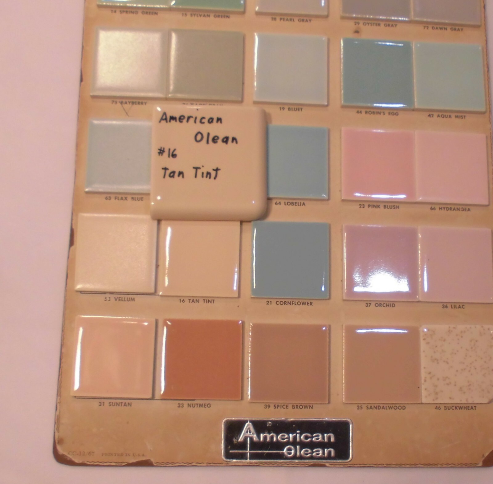 Tan – Lighter Brown: 2″ X 2″ X 5/16″ Ceramic Surface Bullnose Corner Tile: A.O.