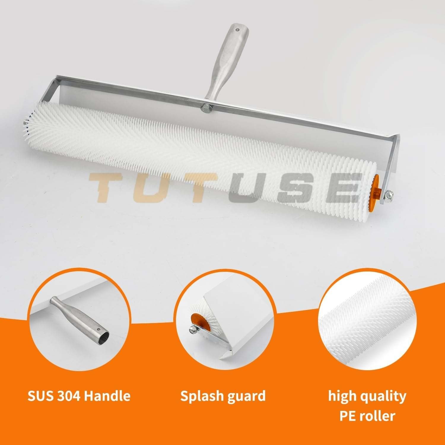 Self-Levelling Cement Tool Kit,Epoxy Floor Paint Tool,Stainless Steel Scraper