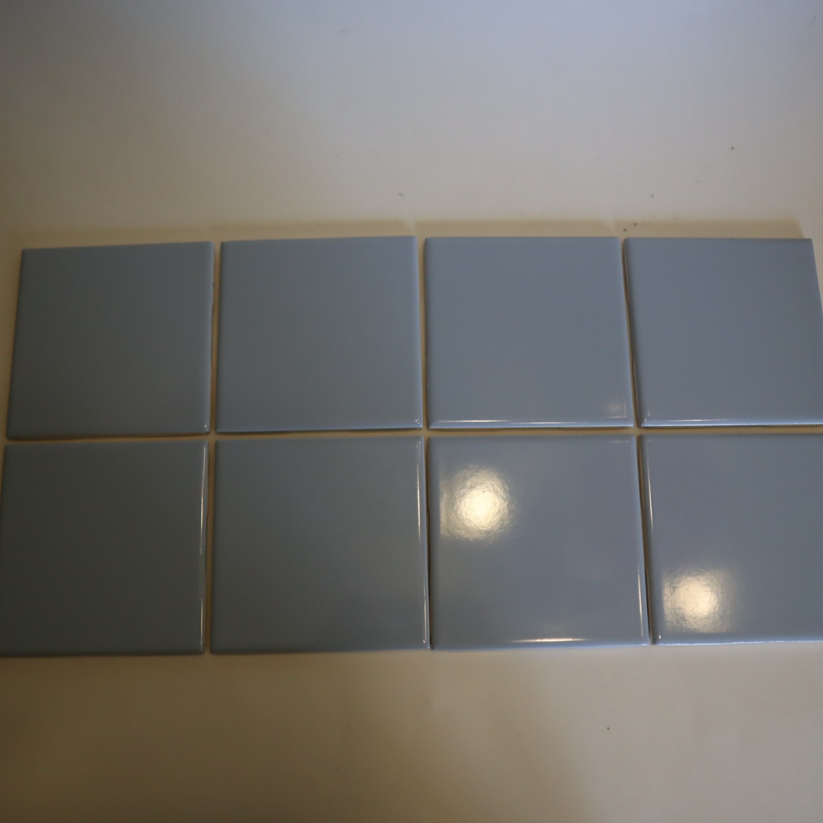 Vintage NOS Florida Tile 4-3/8″ Light LT Vermont Blue Tiles