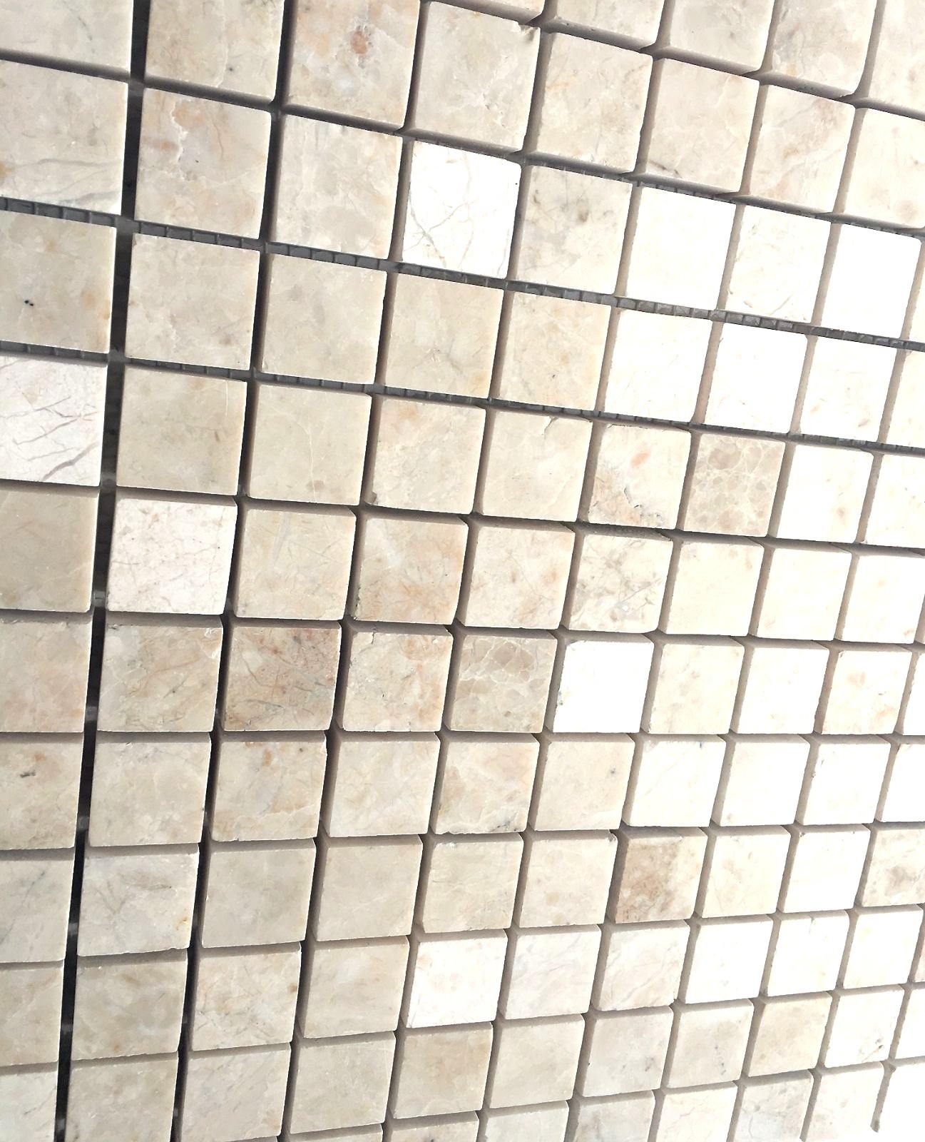 1×1 Botticino Brushed Marble Mosaic Tile Wall Backsplash Floor Kitchen Bathroom