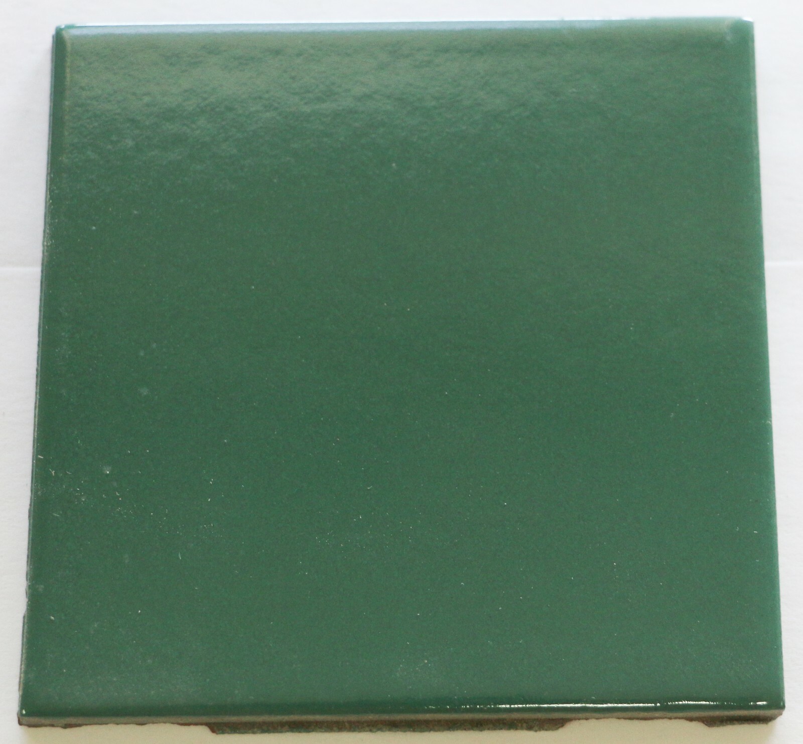 4×4* Tile Hunter Green Glossy Vintage Mosaic Ceramic C#556 1 Pc