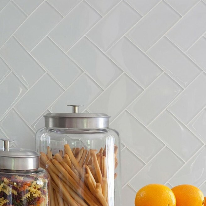 Art3d Peel & Stick Backsplash Glass Tile for Kitchen Bathroom White Tiles,32pcs