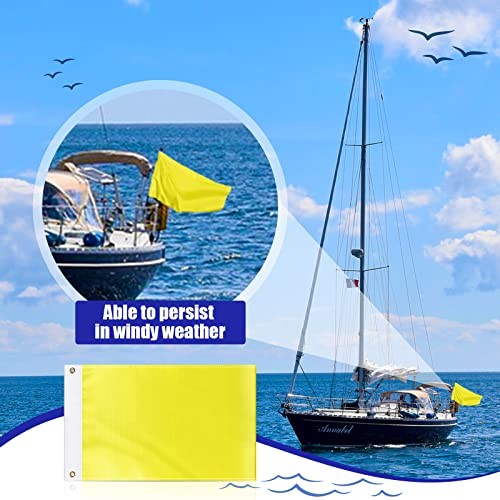 Yellow Quarantine Flag Blank Nautical Quarantine Message Flags Solid Color 2