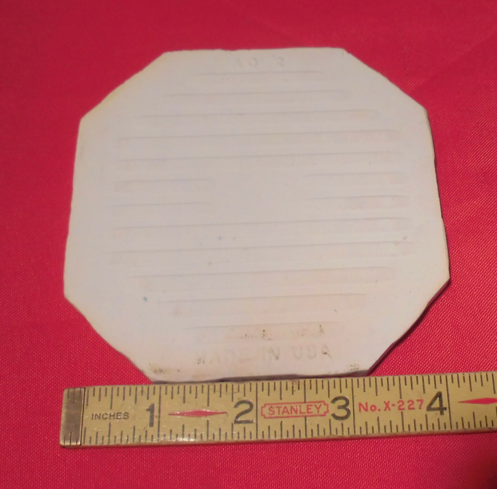 1 pc. Octagon Ceramic Tile 4-1/4″ *Cornflower Blue* Crystalline American Olean