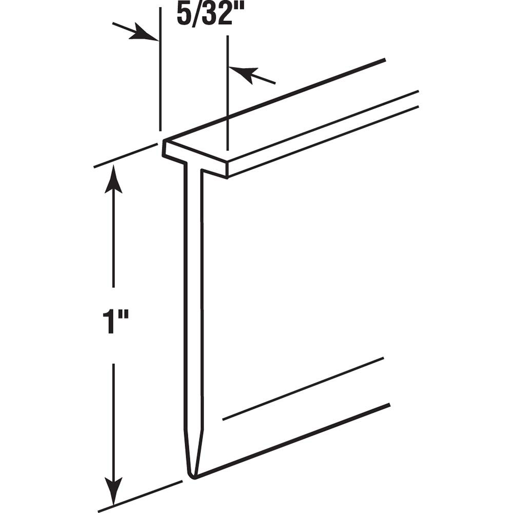 Prime-Line M 6211 Shower Door Bottom Sweep, 36 In. x 1 36 in., Clear