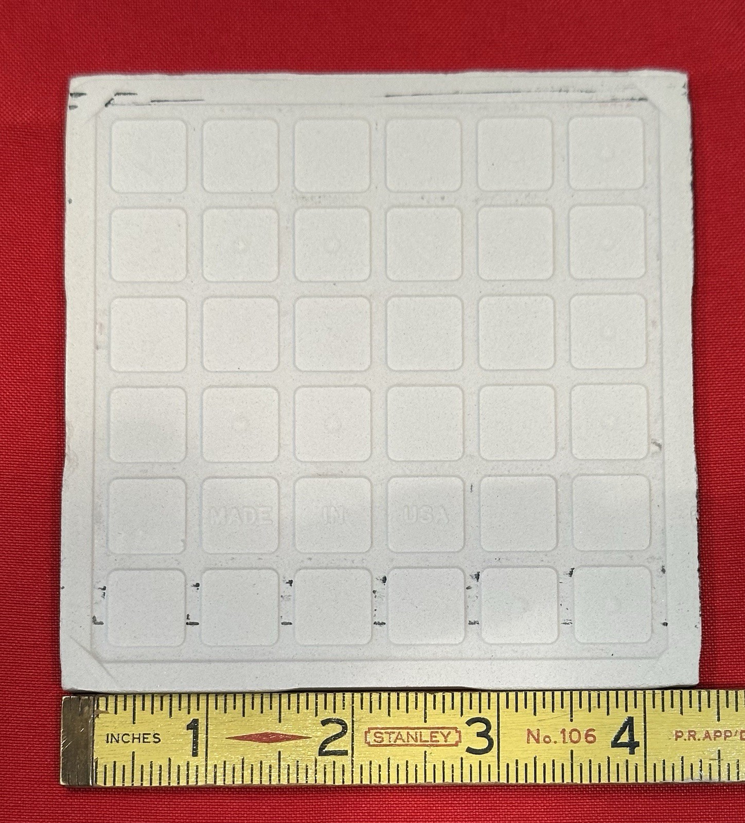 1 pc. Harvest Gold Yellow: 4-3/8″ Glossy Ceramic Tile by Florida Co. #1248 NEW