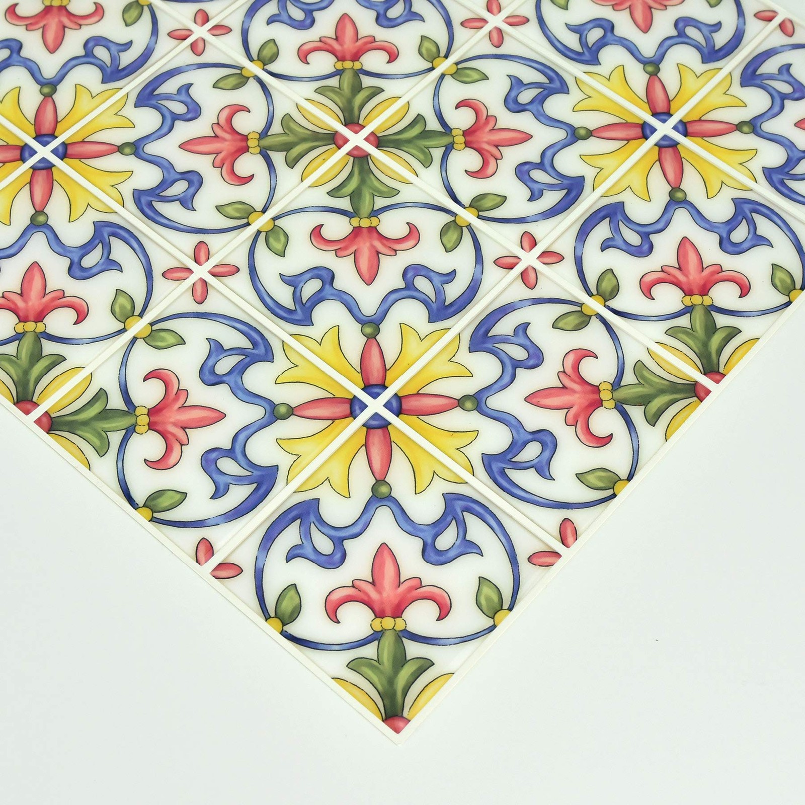 In Home NH2365 Tuscan Peel & Stick Backsplash Tiles, Multi-Color, 4 Piece