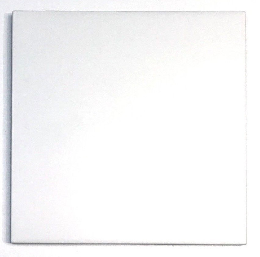 8.7 x 8.7 Café De Paris Matte White Porcelain Tile Floor Wall (Sold per piece)