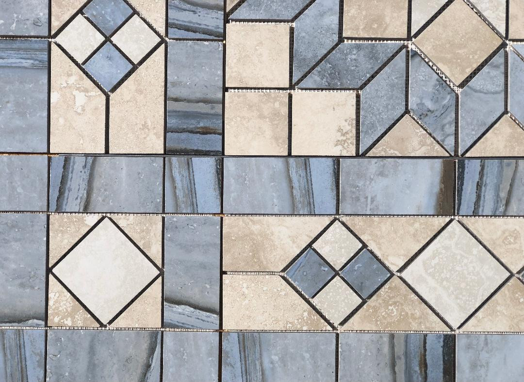 44 5/8″ X 45 5/8″ Tile Medallion – Happy Floors Exotic Stone & Cipriani tiles