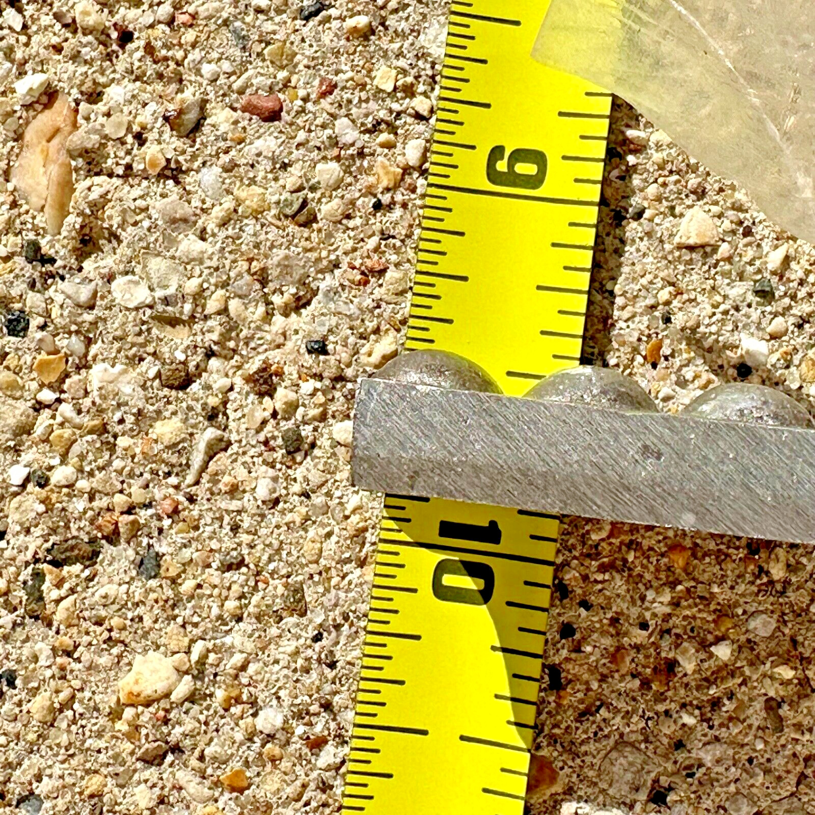 8″ x 1/2″ SILVER tone, metal (+ resin?,) 25x BORDER, long, thin TILES-ACCENT