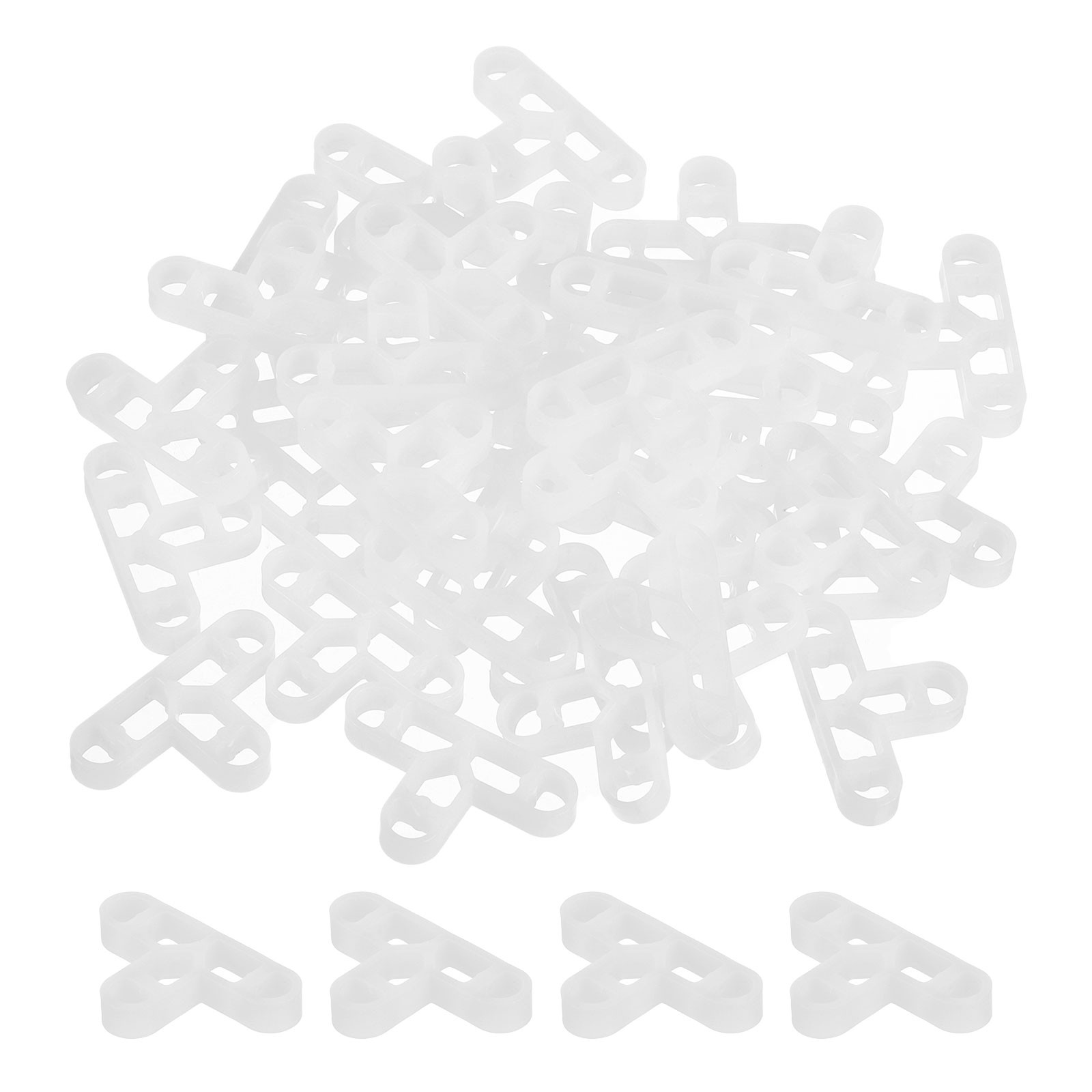 100Pcs Wall Floor Tile Plastic T-Shape Spacers Tiling Tools 10mm 3/8″ White