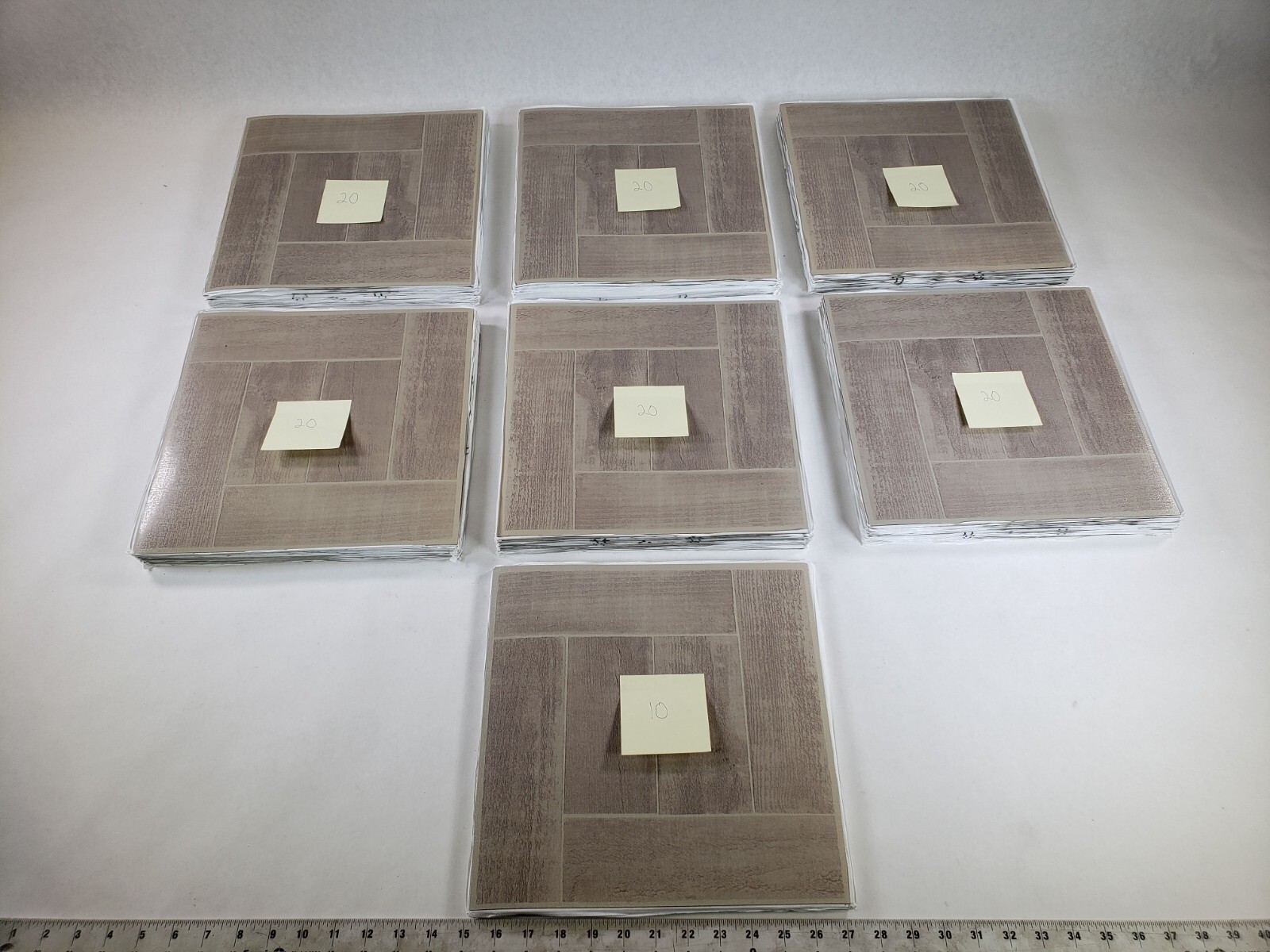 Lot Of 130 Achim FTVWD23045 Tivoli Saddlewood 12″x12″ Self Adhesive Floor Tiles