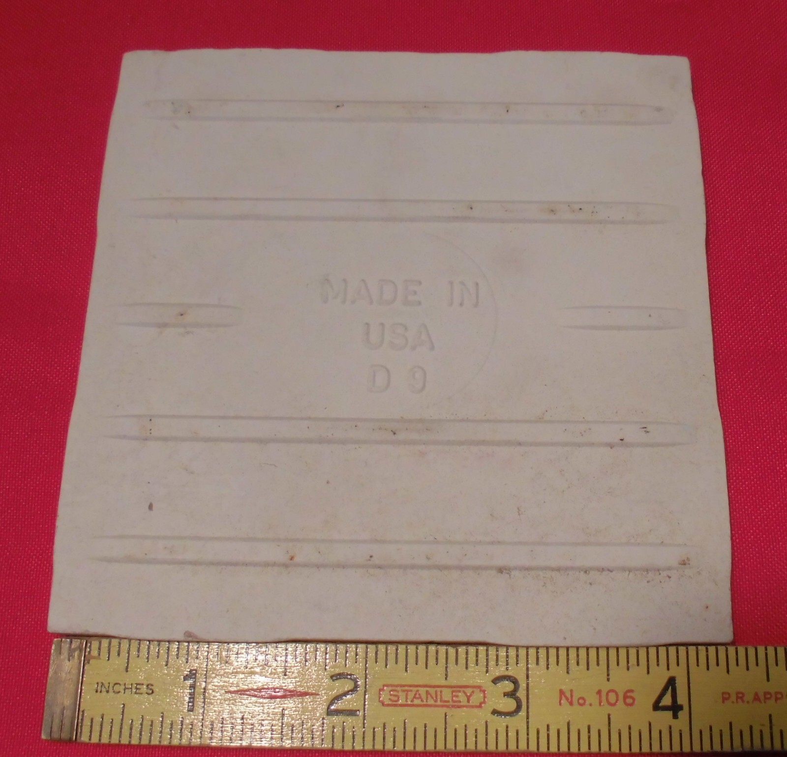 1 pc. Gold Dust: by Color Tile Co. 4-1/4″ Glossy Ceramic Tile: Made 1970’s-90’s