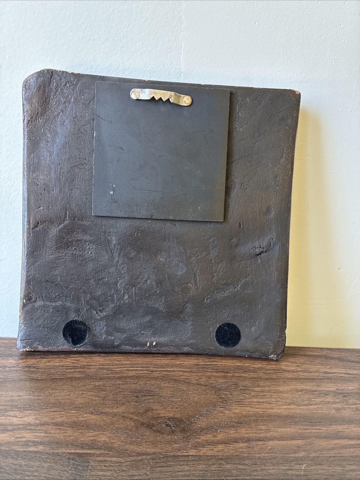 Clay Tile with 2 Hooks Wall Mounted