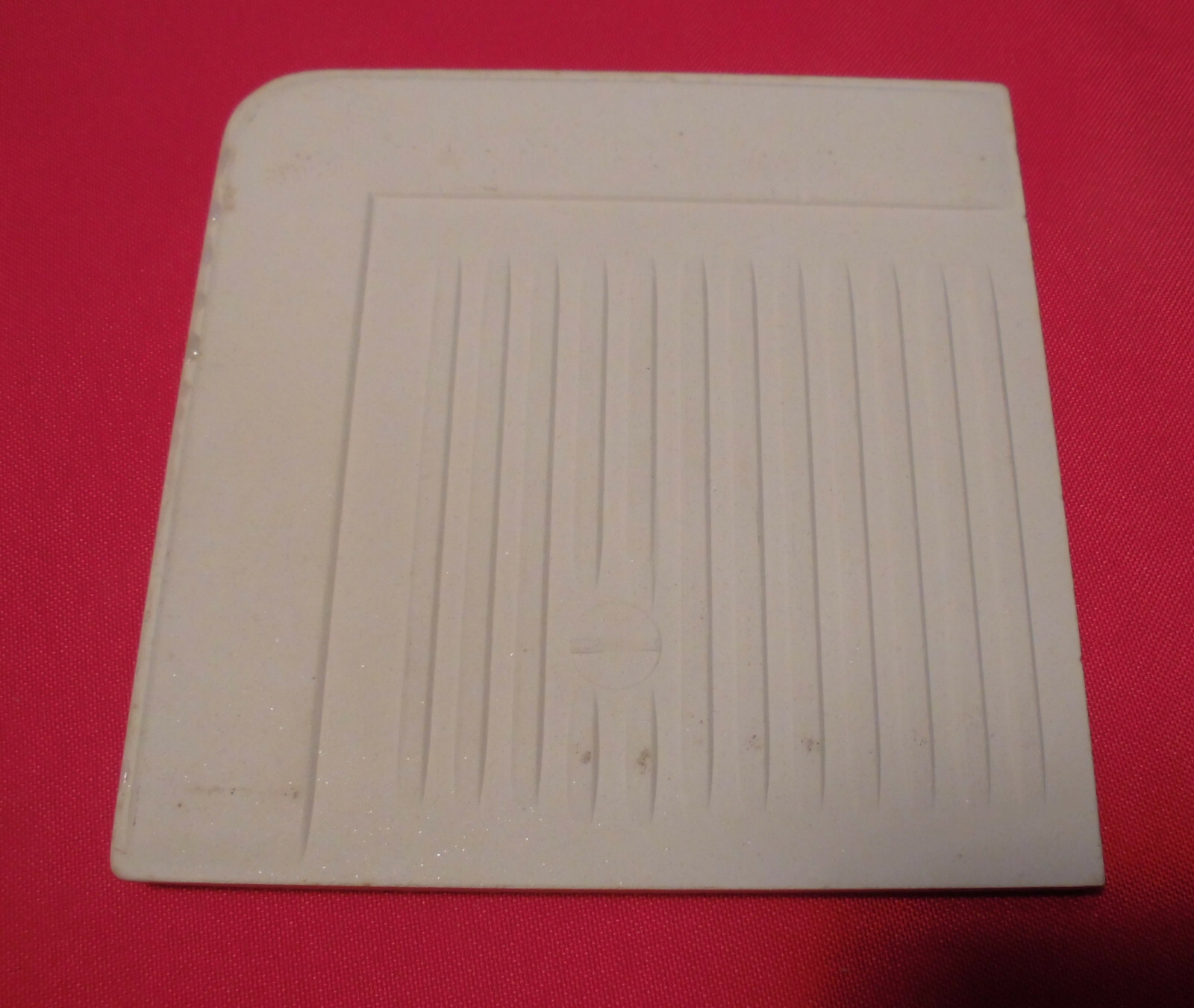 1 pc. Fawn Beige: Gloss Ceramic Corner Bullnose Tile by Wenczel Tile 4-5/16″